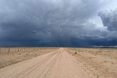 Impending storm in New Mexico, Randy Fay's bikepacking trip
